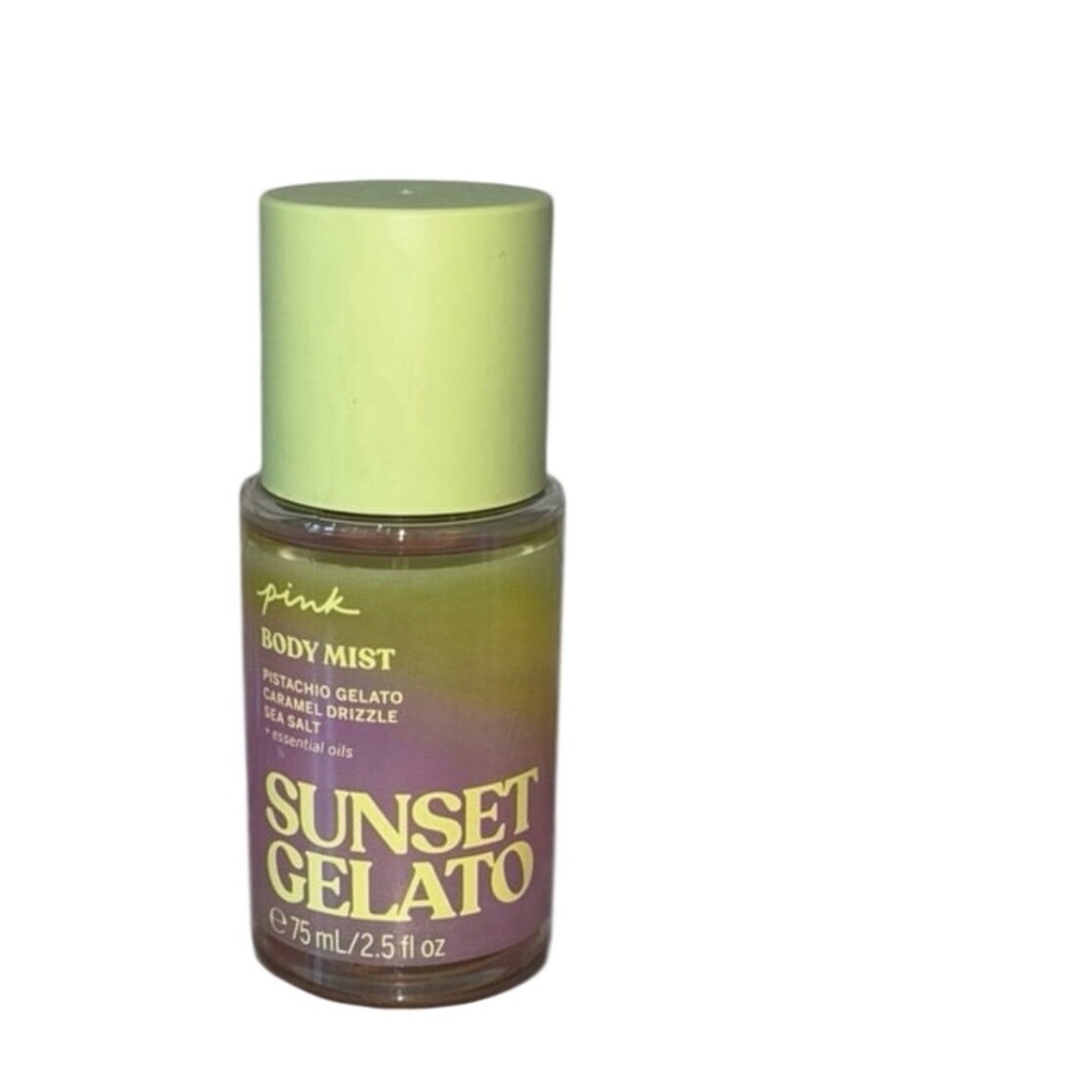 Victorias Secret PINK Sunset Gelato Body Mist Pistachio Caramel 2.5 oz Travel